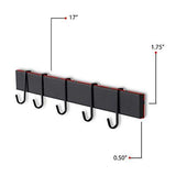 Purchase wallniture hanging utensil organizer pot pan lid rack iron frosty black finish 17 inch