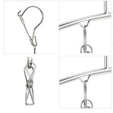 Latest hamek 3 pack stainless steel clothes drying rack 10 clips metal clothespins portable laundry drying rack clothes hanger