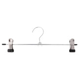 Home junlinto stainless steel pants skirt hangers trouser stand holder with 2 adjustable clips