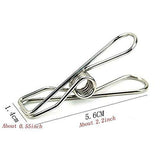 Buy now tianlian stainless steel wire clips for drying on clothesline clothespins hanging clips hooks clothes pins for home laundry office use 5 6cm 2 2inch 20 pack