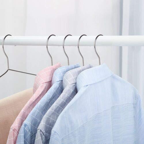 Top rated oika clothes hangers 40 pack suit hangers stainless steel strong metal hangers 16 5 inch for heavy duty clothes
