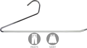 Budget extra long metal bottom hanger with 4 adjustable cushion clips 22 inch long chrome hanger perfect for large items or textiles set of 50 by the great american hanger company