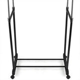 Organize with generic o 8 o 1346 o eavy du garment rack nt rack hanger rolling lling g double adjustable es hang heavy duty rail portabl portable clothes hx us5 16mar28 43