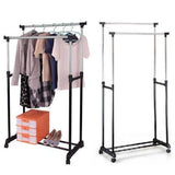 On amazon generic o 8 o 1346 o eavy du garment rack nt rack hanger rolling lling g double adjustable es hang heavy duty rail portabl portable clothes hx us5 16mar28 43