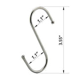 Select nice ruiling premium s hooks s shaped hook heavy duty stainless steel hanger hooks ideal for hanging pots and pans plants utensils towels etc size large set of 12