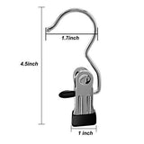 Budget 12 pcs ipow portable laundry hook hanging clothes pins stainless steel travel home clothing boot hanger hold clips