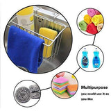 Order now chilholyd sponge holder sink caddy sink organizer caddy kitchen brush soap stainless steel hanging drain basket for soap brush dishwashing liquid sink organizer drainer rack