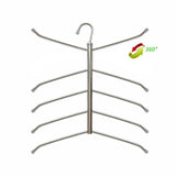 Buy suzeda 5 tier stainless steel blouse tree hanger closet organizer 6 pack