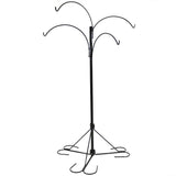 Try sunnydaze 4 arm hanging basket plant stand with adjustable arms indoor outdoor flower hanger 84 inch tall