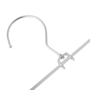 Great junlinto stainless steel pants skirt hangers trouser stand holder with 2 adjustable clips