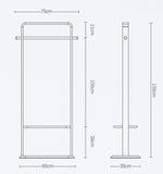 Storage organizer zcyx solid wood coat rack bedroom floor storage hanger simple clothes rack home hanger hanger hooks color b