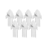 Discover panel wall clip por fabric panels paper wall metal pin cubicle hooks key hangers 7pcs white