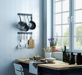 Related wallniture hanging utensil organizer pot pan lid rack iron frosty black finish 17 inch