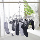 Explore rosefray 30 clips metal clothespins stainless steel clothes drying rack hats rack portable metal hanger great for quick hand wash of delicates