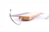 Try js hanger multifunctional accessories hangers for ties and belts natural beech wood close end teeth anti slip hold up to 20 pcs 2 pack