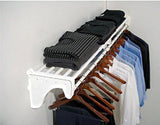 Explore ez shelf diy closet organizer kit expandable to 12 2 ft of hanging shelf space white