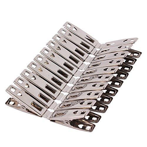 Shop mobivy durable clothespins sunshine universal stainless steel clothes clips clothes pins hanging clips hooks for home office use