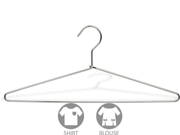 Budget friendly the great american hanger company slim metal suit hanger box of 100 thin and strong chrome top hangers for shirt and pants