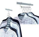 Cheap goahead space saving hanger set 6pack stainless steel magic hangers wonder clothes organizer bonus slack hanger