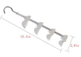 Select nice louise maelys rotating handbag hanger rack closet organizer for bag ties belt scarf 4 hooks clear