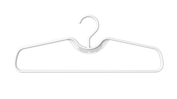 New higher hangers space saving clothes hangers heavy duty closet organizers helps reduce wrinkles and clutter great for dorms and increasing closet space 40 pack white plastic