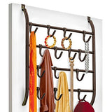 Save lynk over door or wall mount scarf holder belt hat jewelry accessory hanger 16 hook organizer rack bronze