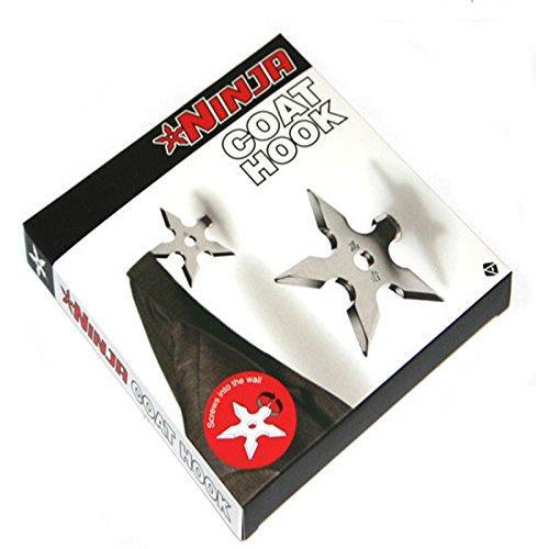 Products coat hooks ninja throwing darts star stainless steel creative wall door hook clothes hats hanger holder home decoration 5 pcs