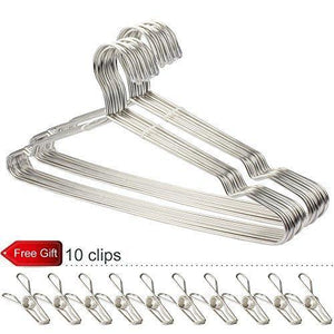 Related gabbay wire hangers stainless steel strong metal wire clothes hangers heavy duty non slip 16 5 inch 20 pack present 10 extra wire clips