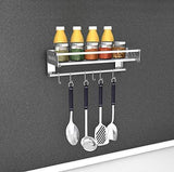 Related superfitme hanging spice rack with hook type 304 stainless steel