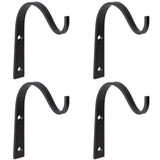 Cheap mkono 4 pack iron wall hooks metal decorative heavy duty hangers for hanging lantern planter bird feeders coat indoor outdoor rustic home decor screws included