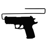 Top cyberone pack of 8 handgun pistol hangers stainless steel gun hanger vinyl coated hook shelves safes