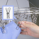Discover the rosefray 30 clips metal clothespins stainless steel clothes drying rack hats rack portable metal hanger great for quick hand wash of delicates