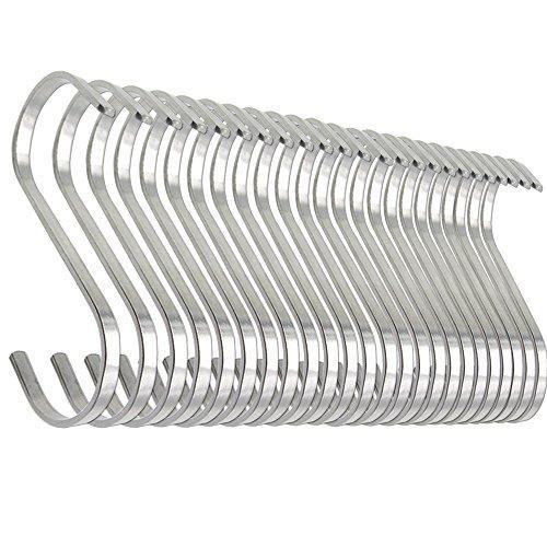 Save on 24 pack esfun 4 4 inch large 304 stainless steel s hooks for hanging indoor and outdoor rustproof