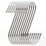 Amazon ruiling premium 4 9 inch heavy duty stainless steel s hooks s shaped hook hanger hooks ideal for hanging pots and pans plants utensils towels etc set of 10