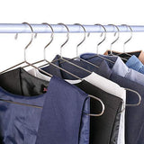 Kitchen xyijia hanger 45cm stainless steel strong metal wire hangers coat hanger standard suit hangers clothes hanger 30 pcs lot