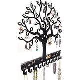 Shop here angelynns jewelry organizer hanging earring holder wall mount necklace display rack storage branch rack tree of life black
