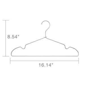 Online shopping house day aluminum alloy hangers metal hangers non slip cloth hanger stainless steel strong metal wire hangers clothes hangers 12 pack 16 5 inch standard hangers 6 silver 6 light gold mixed color