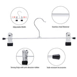 Buy now ieoke pant hangers skirt hangers with clips metal trouser clip hangers for heavy duty ultra thin space saving 20pack