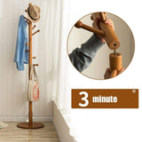 Shop for sweet honey cloth hanger rack stand tree hat hanger holder free standing solid wood coat rack floor hanger for bedroom living room hall 10 hooks r 47x175cm19x69inch