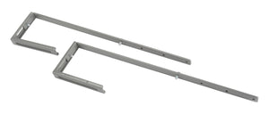 Storage organizer displays2go wall hangers hooks for wall mount fixtures 12 gray steel hangergry