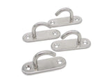 Buy now stainless steel ceiling hooks wall hooks m6 screw mount hook hangers pad eye straps tie down anchor point rigging pack of 4