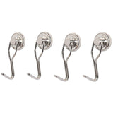 Featured stylez 4 pcs heavy duty swivel magnetic swing hooks super strong all purpose stainless steel hangers