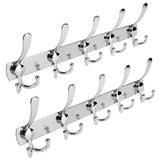 Adhesive Hooks, Turefans Heavy Duty Wall Hooks Stainless Steel Strong Sticky wall Hanger for Hanging Keys, Robe, Coat, Towel, Bags, Hats, Bathroom Kit