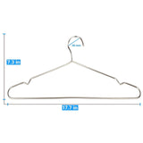Buy now cfzc metal wire hangers 20 pack strong stainless steel hangers with clothes pins 4mm diameter 17 7 inch