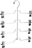 The best utopia home pack of 3 multi clip hanger four layer with eight clips metal construction with sleek chrome finish vinyl tips
