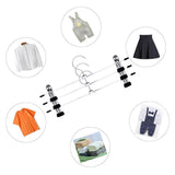 Save on pants hangers skirt hangers 24 pack skirt metal pants hangers chrome skirt hangers with non slip adjustable clips space saving pants hanger for all kinds of clothes pants