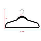 Exclusive topgalaxy z velvet suit hangers 20 pack closet clothes hangers non slip hangers for coat hanger pants hangers dorm hangers black