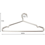 Save xucoo 50 pack clothes hangers stainless steel strong metal wire hangers diameter 16 5 inch