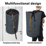 Best seller  zero jet lag 70 l extra large laundry bag heavy duty backpack with straps pockets hanging laundry hamper college essentials storage basket storage bag dorm homedark grey xl