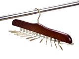Try amber home gugertree wooden tie and belt racks tie hangers holds 24 ties cherry color golden hook